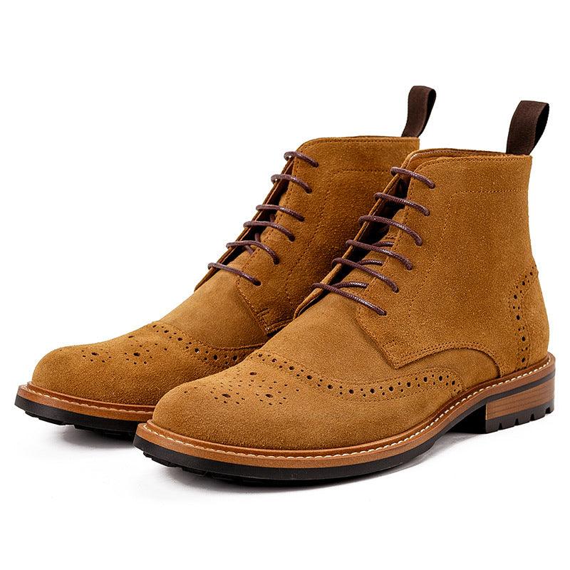 Men's High Top Short Boots Men - WOMONA.COM
