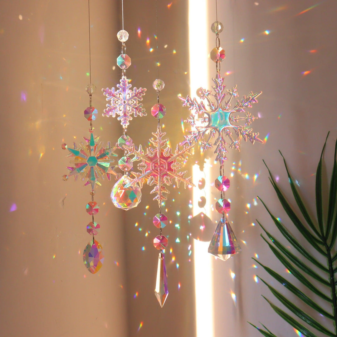 AB Crystal Snowflake Sun Catcher Ornament