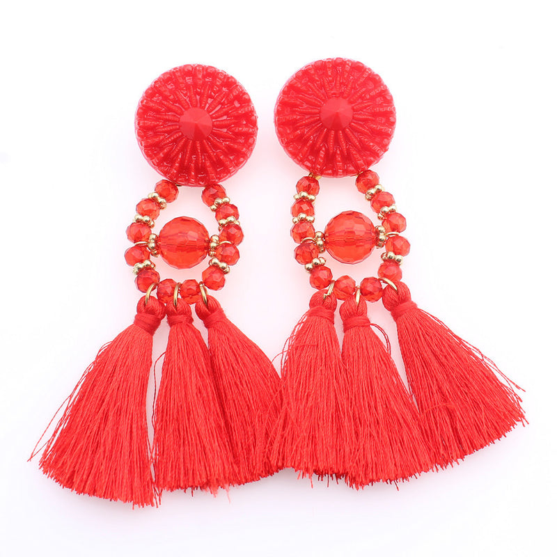 Tassel earrings - WOMONA.COM