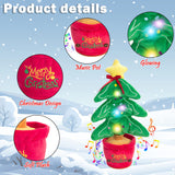 Dancing Christmas Toys Funny Tree Repeat Talking Electronic Plush Toys - WOMONA.COM