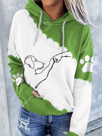 Women's Fashion Digital Printed Hoodie - WOMONA.COM