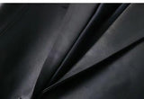 Slim Suit Collar Leather Little Jacket - WOMONA.COM