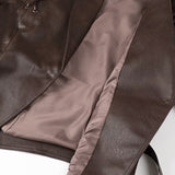 Loose Casual Leather Clothing Coat - WOMONA.COM