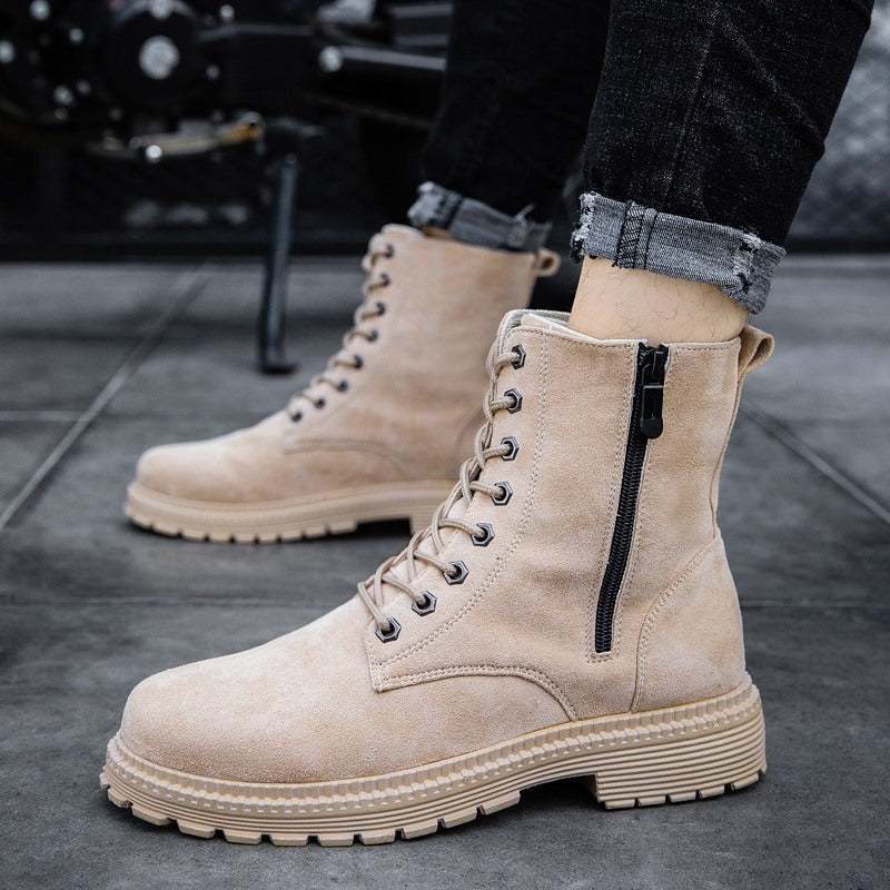 Botas de hombre estilo británico de caña alta estilo Martin para otoño