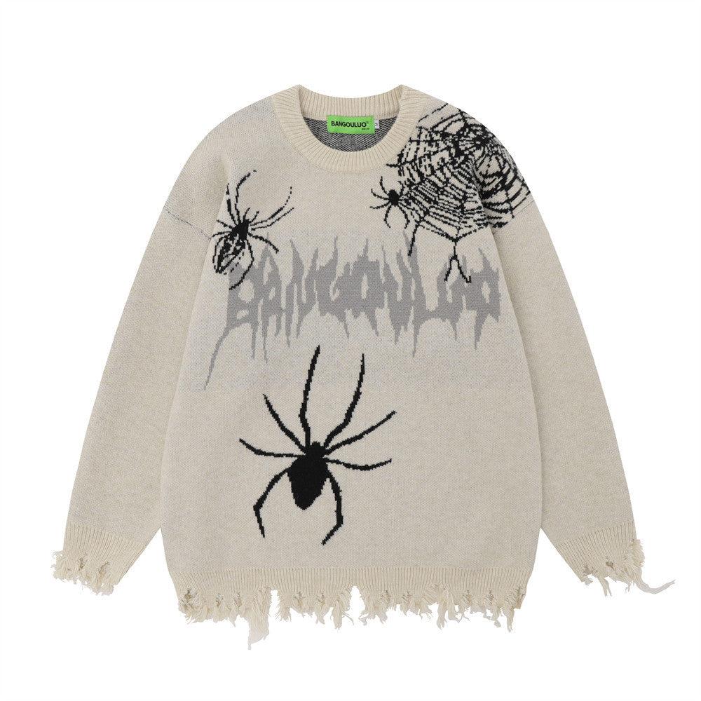 Men's Spider Web Jacquard Sweater