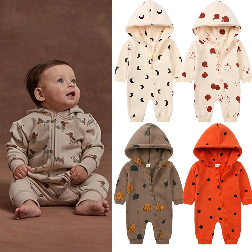 Fashion Baby Long Sleeve Fleece Clothes - WOMONA.COM