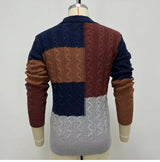 V-neck Long Sleeve Sweater Coat Men - WOMONA.COM