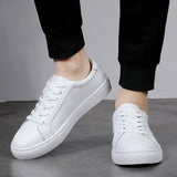 Summer Sports And Leisure Leather Sneakers Men - WOMONA.COM