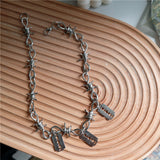 Thorn Cold Wind Blade Pendant Cool Necklace - WOMONA.COM