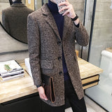 Men's woolen trench coat - WOMONA.COM