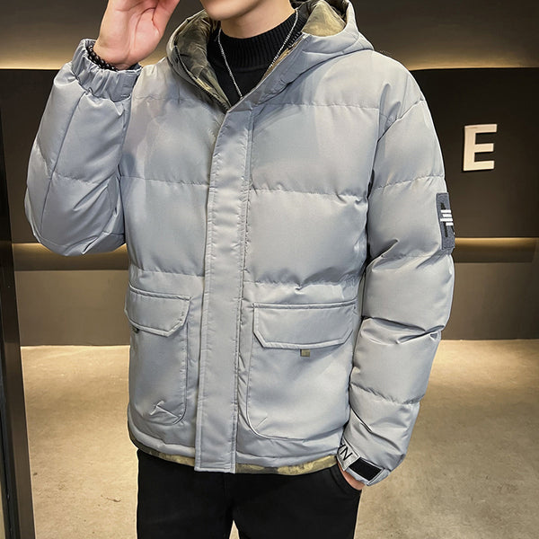 Hooded Cotton-padded Coat Men's Down - WOMONA.COM