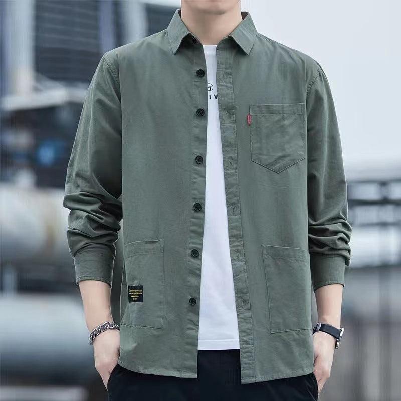 Spring And Autumn Jacket Shirt Men's Tops - WOMONA.COM