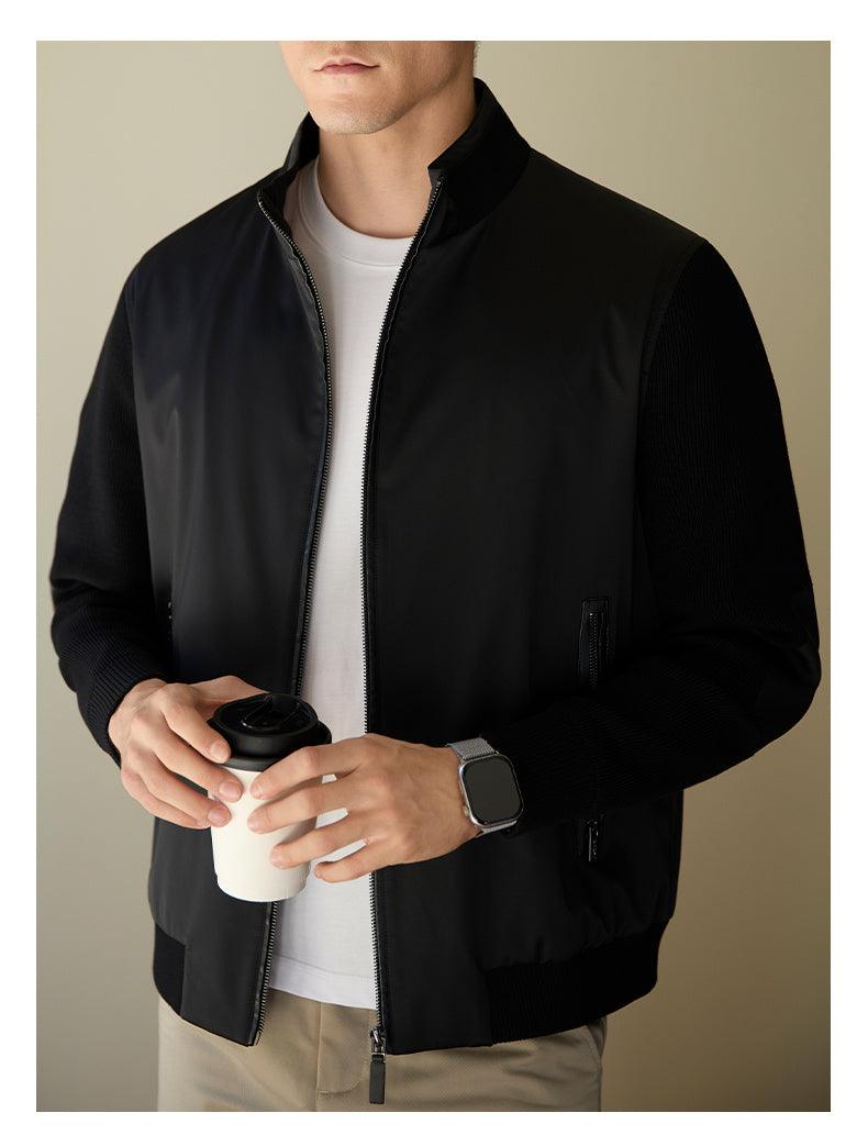 Stand Collar Stitching Quilted Leisure Warm Jacket