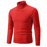 Pullover High Collar Casual Sweater Men - WOMONA.COM