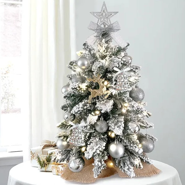 Árbol de Navidad de mesa de 22 pulgadas con luz artificial pequeño