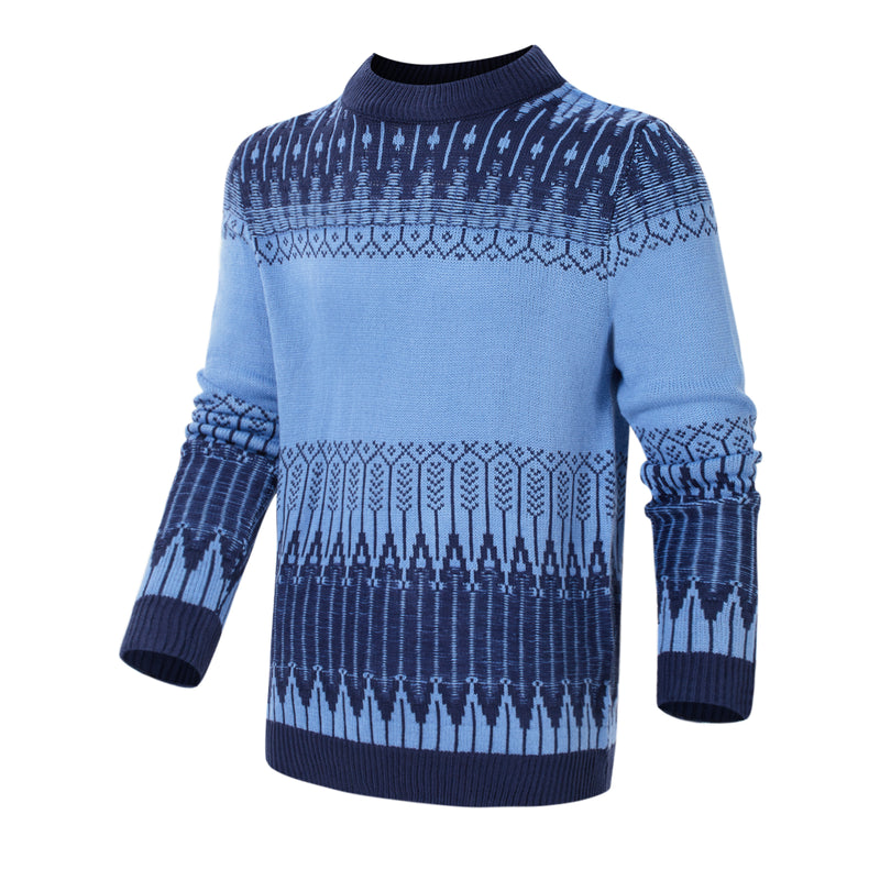 Men's Crewneck Pullover Sweater - WOMONA.COM