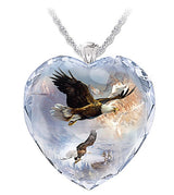 Crystal Pendant Bird Animal Necklace - WOMONA.COM