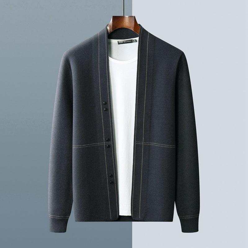 Casual Loose Line Knitted Plus Size Cashmere Coat - WOMONA.COM