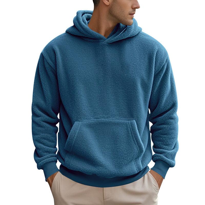 New Men's Double-sided Velvet Loose Sweater Men - WOMONA.COM