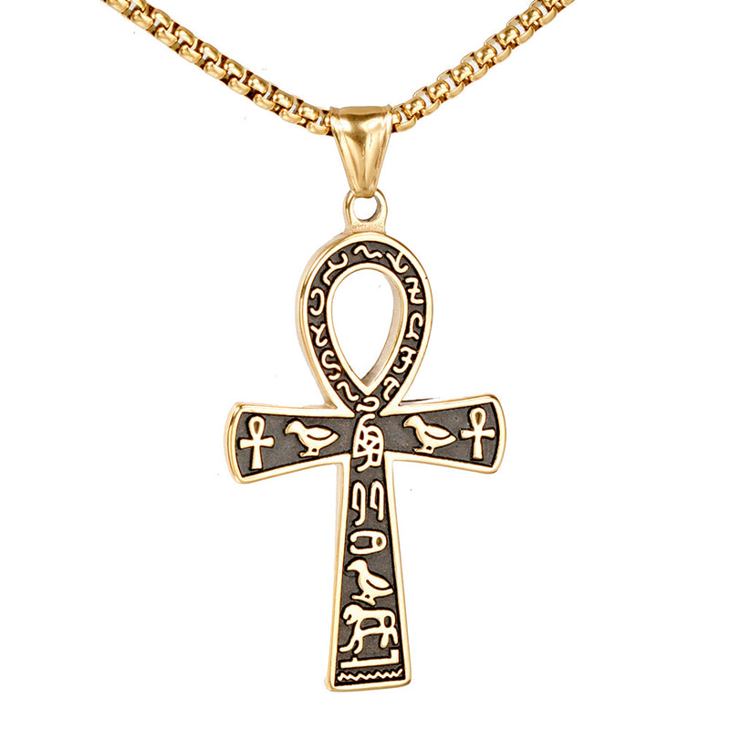 Cross Necklace Stainless Steel Pendant Necklace - WOMONA.COM