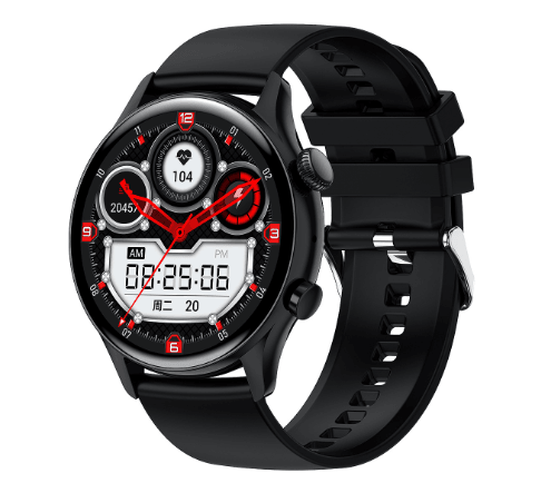 Round Dial True Waterproof NFC Screen Heart Rate Watch - WOMONA.COM