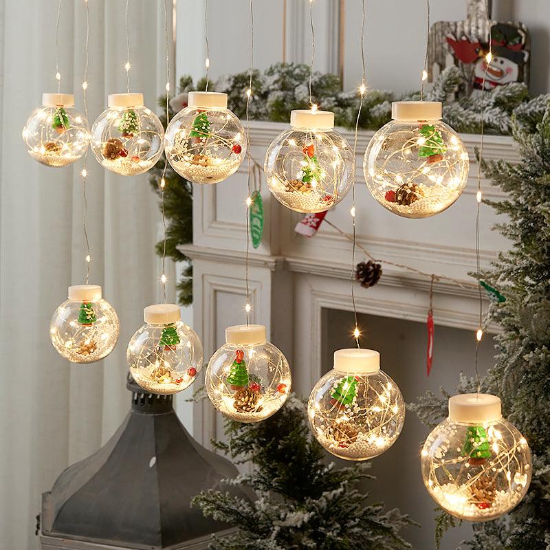 Curtain Lights Decorate Christmas Tree Pendants - WOMONA.COM
