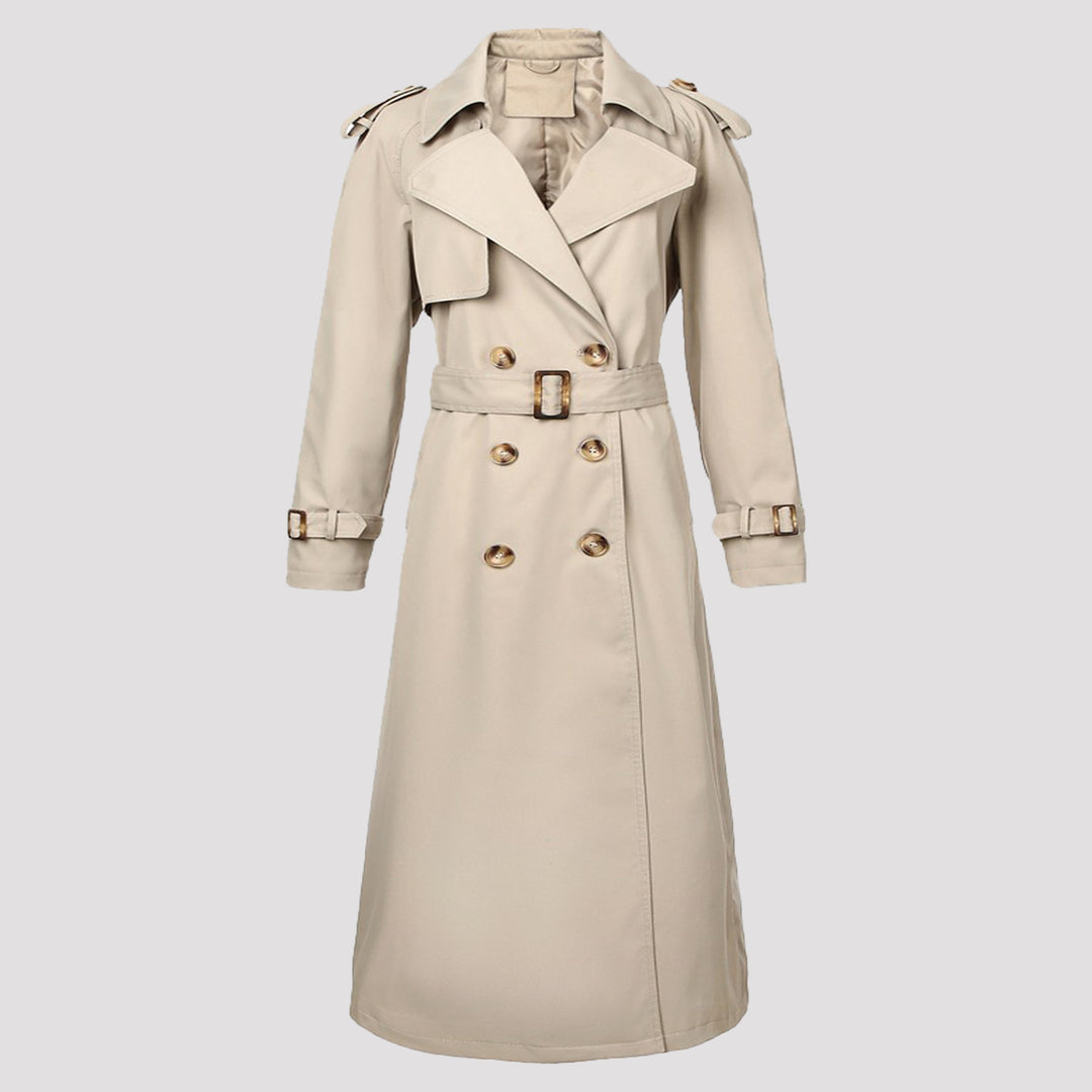 Women's Double-Breasted Lapel Trench Coat