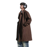 Casual Texture Double-sided Wool Mid-length Coat - WOMONA.COM