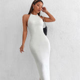 Women's Fashionable Slim-fit Long Dress - WOMONA.COM