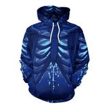 Digital Printing Hooded Polyester Sweater Pullover Plus Size - WOMONA.COM