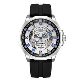 Men's Hollow Mechanical Watch Luxury Steel Belt - WOMONA.COM