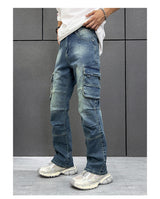 Multi-Pocket Workwear Jeans Men's - WOMONA.COM