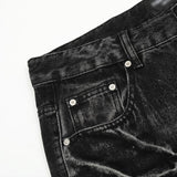 Old Washing Water Jeans mit weitem Bein für Herren