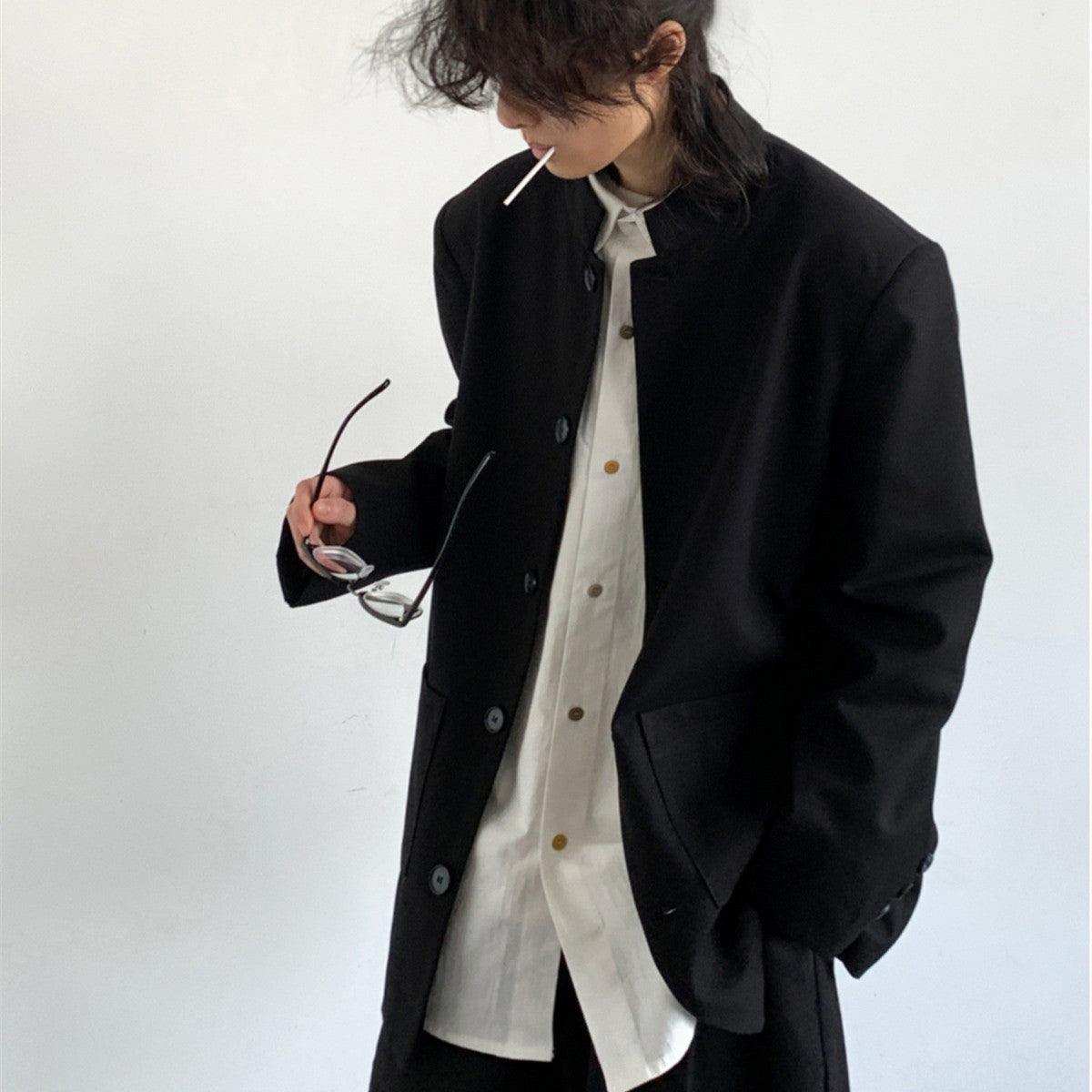 Men's Fashion Casual Stand Collar Zhongshan Jacket - WOMONA.COM