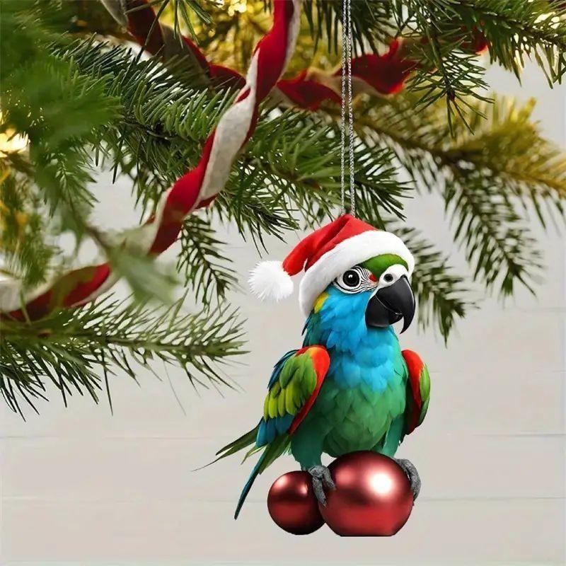 Christmas Tree Acrylic Flat Hanging Decorations - WOMONA.COM