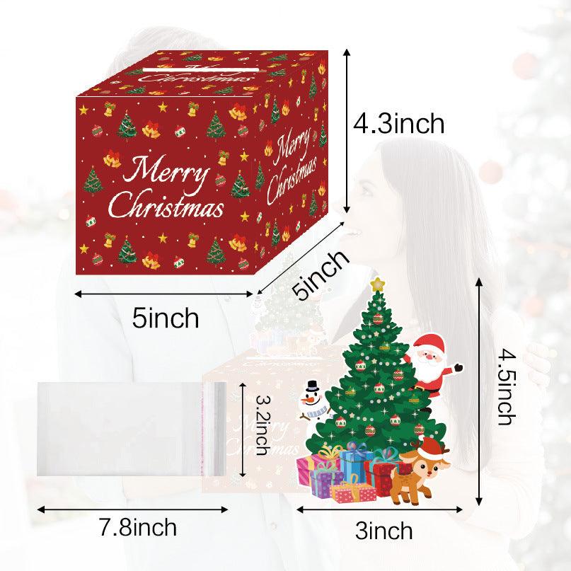 Red Christmas Money Box Christmas Party Decoration - WOMONA.COM