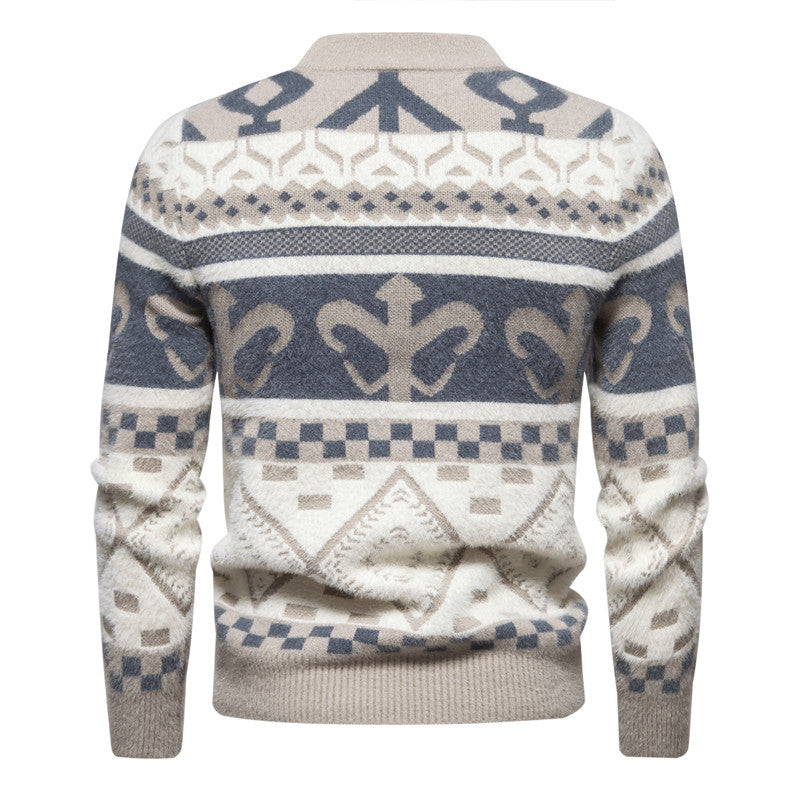 American Retro Sweater Men's Top - WOMONA.COM