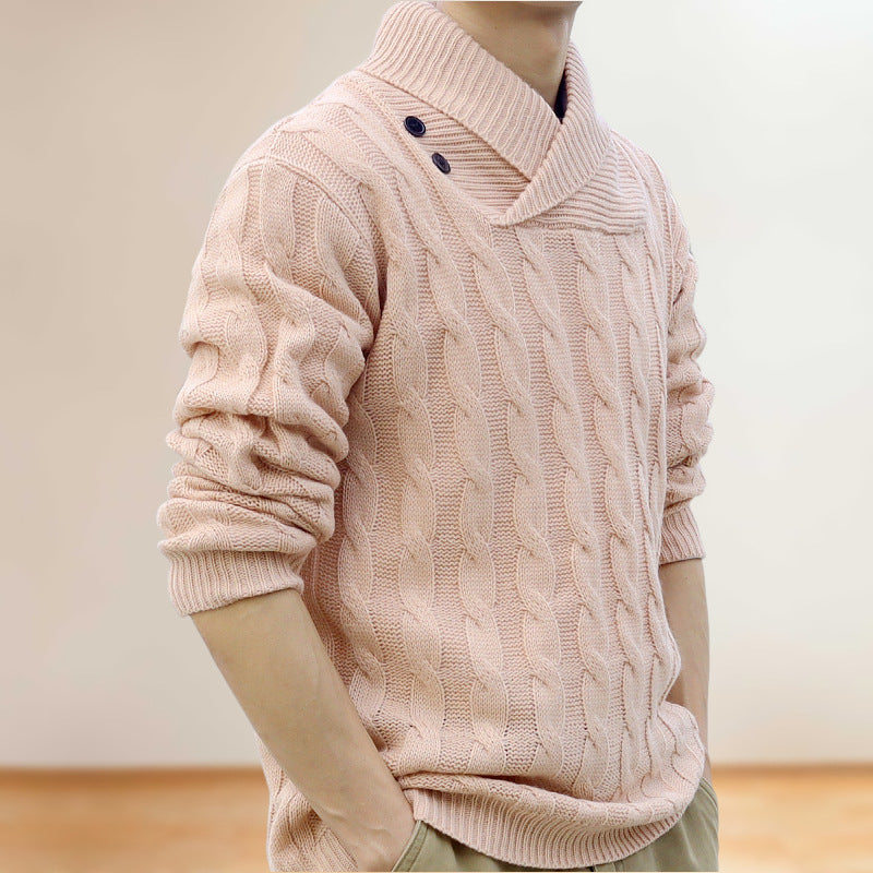 Menswear Thin Pullover Sweater Slim Fit - WOMONA.COM