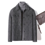 New Alpaca Double-faced Woolen Goods Cashmere Short Wool Jacket Men - WOMONA.COM