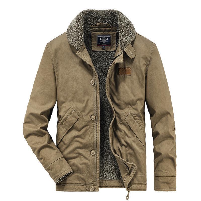 Fleece Lined Padded Warm Keeping Cotton Jacket - WOMONA.COM