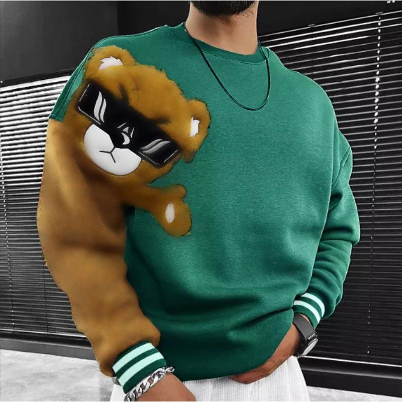 Men's Sweater Digital Printing Casual - WOMONA.COM