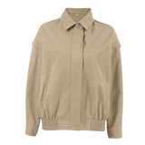 French Lapel Overalls Loose Bomber Jacket - WOMONA.COM