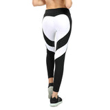 Love Butt Heart Stitching Yoga Leggings - WOMONA.COM