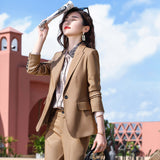 Two-piece Fashion Women's Slim Simple Suit - WOMONA.COM