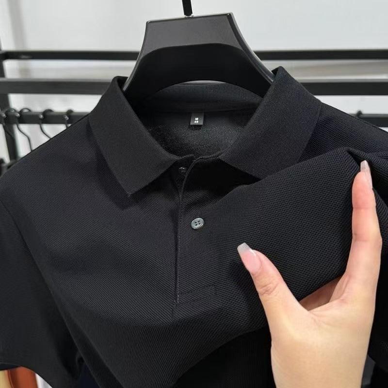 Lapel Young And Middle-aged T-shirt - WOMONA.COM