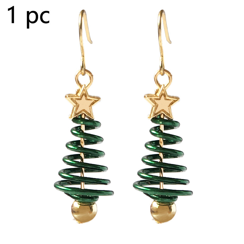 Christmas Tree Star DIY Earrings - WOMONA.COM