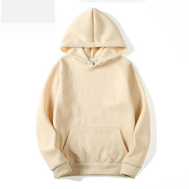 Long-sleeved Hoodie Casual Solid Color Sweater