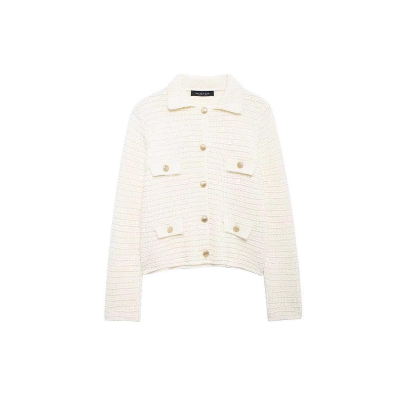 European And American Lapel Knitted Cardigan Jacket