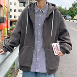 Mens Jackets Hooded Coats Casual Zipper - WOMONA.COM