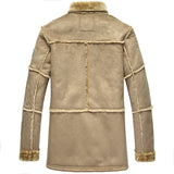 Mid-length Leather Jacket One Coat For Men - WOMONA.COM